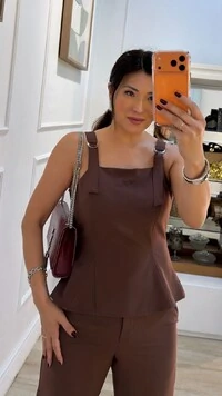 Blusa Alice Com Fivelas Duplas Nas Alças