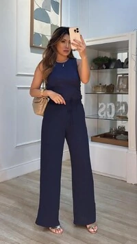 Blusa Regata Malha Canelada Aisha