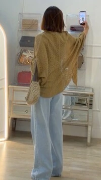 Kimono Tricot Vazado Fabi Mangas 3/4