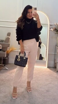 Blusa Tricot Gola Alta Ashley Com Tramas Pela Peça