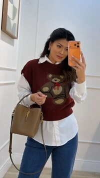 Tricot Amplo Toy Mangas Curtas