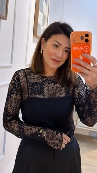 Blusa De Renda Diana Com Top