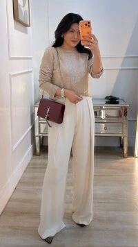 Blusa Tricot Nervura Frontal Taty Punhos Com Aplicações