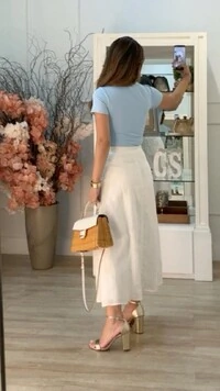 Blusa Suplex Decote V Maithe Drapeados Laterais