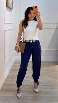 Blusa Colete Tricot Canelado Halley Detalhe Gola Enrolado