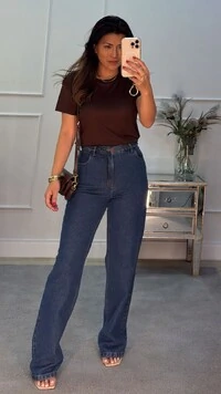 Blusa Básica Nana Gola Careca E Mangas Curtas