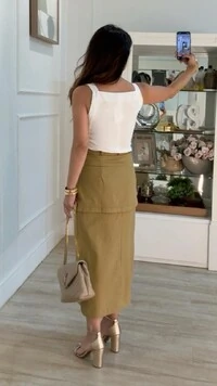 Blusa Regata Monique Fendas Laterais