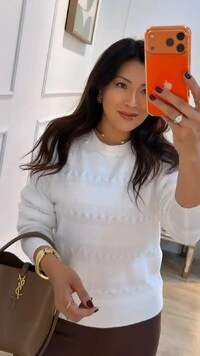 Blusa Tricot Isadora Detalhe De Nervuras Caneladas E Trançados Frontais