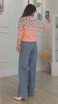 Blusa Tricot Lia Estampa Triâgulos