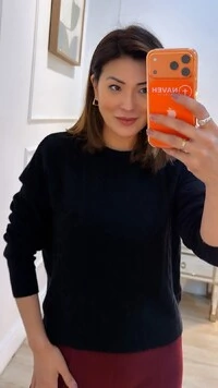 Blusa Tricot Mangas Longas Lívia Losangos Texturizados Frontais