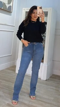 Blusa Tricot Janine Losango Duplo Com Nervura