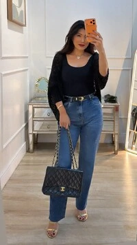 Kimono Capa Tricot Lulu Punhos Largos Canelados