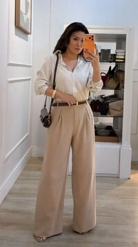 Maxi Camisa Detalhe De Pregas Nos Punhos E Posterior