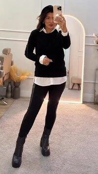 Blusa Tricot Georgina Mangas Longas Com Trançado