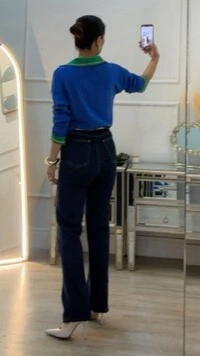 Blusa Tricot Brasil Gola Polo Fernanda Mangas Longas