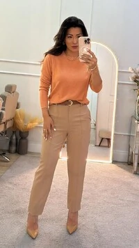 Blusa Tricot Georgina Mangas Longas Com Trançado