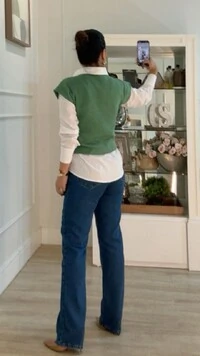 Blusa Ampla Tricot Julie Gola Canoa