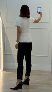 Blusa Tricot Canelado Assimétrica Catherine