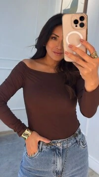 Blusa Malha Lulu Ombro Vazado Detalhe Drapeado
