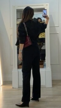 Calça Pantalona Veludo Cotelê Beatriz Pala Larga Com Amarração