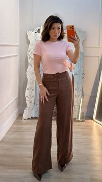 Blusa Texturizada Flávia Mangas Curtas