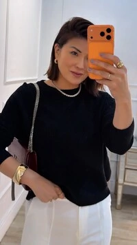 Blusa Tricot Texturizada Fernanda Nervuras Em Zigue E Zague