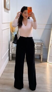 Calça Pantalona Veludo Melissa Botão Forrado