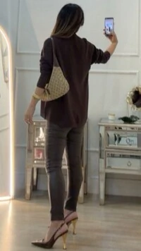 Blusa Poncho tricot Simone Gola Alta