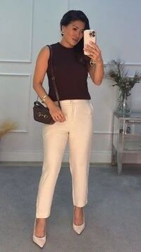 Blusa Colete Tricot Canelado Halley Detalhe Gola Enrolado