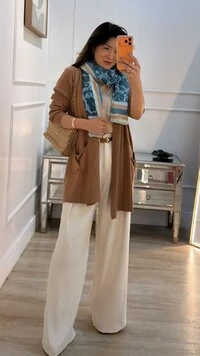 Maxi Cardigan Tricot Canelado Pandora Bolsos Frontais