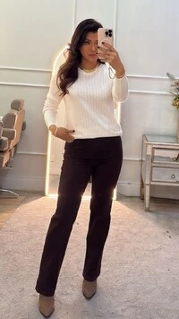 Blusa Tricot Elize Mini Entremeios E Vivos Ondulados Frontais