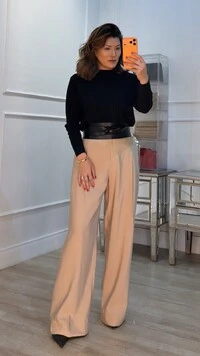 Blusa Tricot Pati Mangas Longas Detalhe Trançado