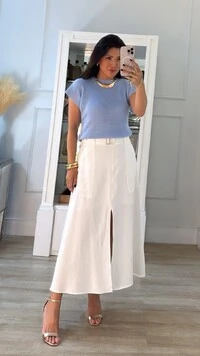 Blusa Ampla Tricot Julie Gola Canoa