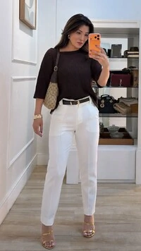 Blusa Ticot Vazado Ampla Catherine Mangas 3/4