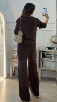 Blusa Tricot Jessica Detalhe Listrado Na Gola