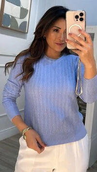 Blusa Tricot Wendy Trançados Texturizados E Entremeios Pela Peça