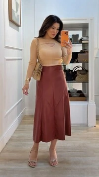 Blusa Tricot Canelado Joyce Recorte Vazado Em V No Busto