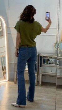Blusa Tricot Morgana Gola Alta Detalhe Enrolado
