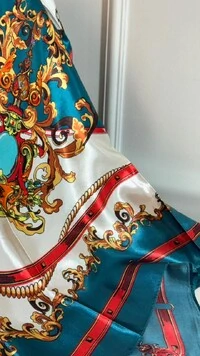 Lenço Acetinado Estampado