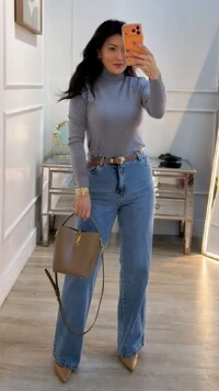 Blusa Tricot Basica Cacharrel Izabelly Nervuras Caneladas Nos Ombros