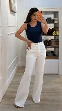 Blusa Com Bojo Canelada Heloize Detalhe Fivela Dourada Na Alça