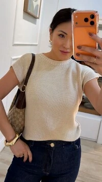 Blusa Ampla Tricot Julie Gola Canoa