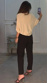 Blusa Ampla Canelado Horizontal Lili