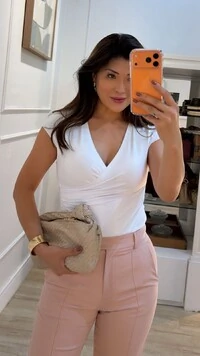 Blusa Cachequer Suplex Gisele Drapeado Lateral