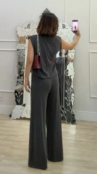 Blusa Muscle Shirley Com Ombreiras