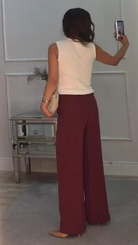 Blusa Colete Tricot Canelado Halley Detalhe Gola Enrolado