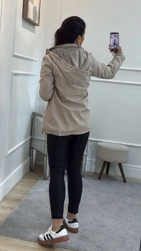 Parka Com Puxadores Reguláveis Lari Forro De Pelinho