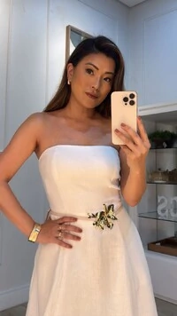 Vestido Midi Evasê Tomara Que Caia Ceci