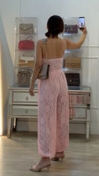 Calça Alladin Em Renda Jasmine Elástico Na Pala