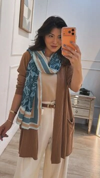 Pashimina Estampada Retangular